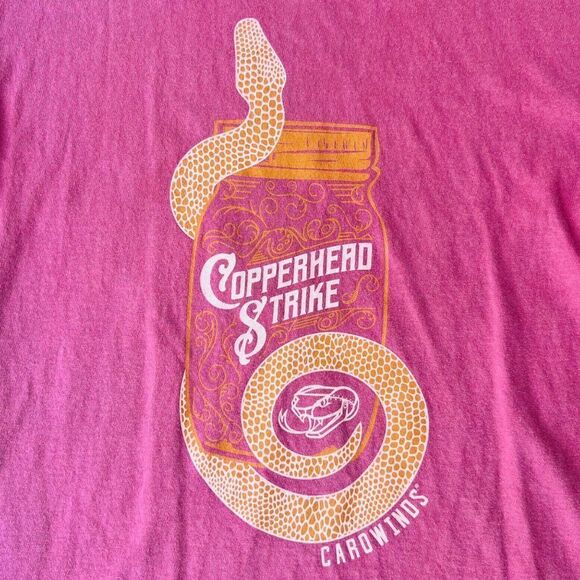 Brew City Carowinds Copperhead Strike Roller Coaster T-Shirt Unisex Small (S) - Picture 3 of 7